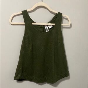 Mimi Chica Green Crop Tank Top Relaxed Fit